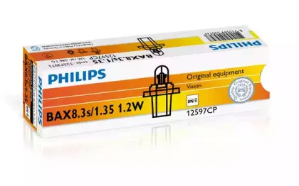 12597CP PHILIPS Лампа накаливания, освещение щитка приборов 12597CP PHILIPS Лампа накаливания, освещение щитка приборов