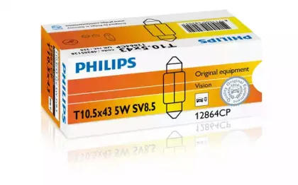 12864CP PHILIPS Лампа накаливания, фонарь освещения номерного знака 12864CP PHILIPS Лампа накаливания, фонарь освещения номерного знака