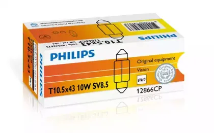 12866CP PHILIPS Лампа накаливания, фонарь освещения номерного знака 12866CP PHILIPS Лампа накаливания, фонарь освещения номерного знака