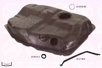 2528008 KLOKKERHOLM Топливный бак 2528008 KLOKKERHOLM Топливный бак