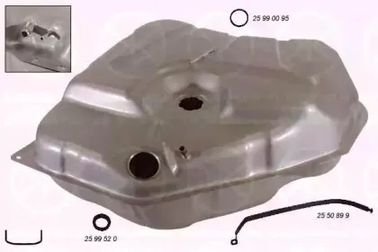 2550009 KLOKKERHOLM Топливный бак 2550009 KLOKKERHOLM Топливный бак