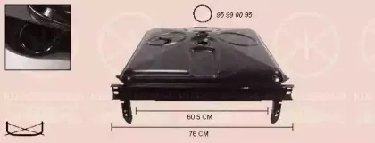 9561008 KLOKKERHOLM Топливный бак 9561008 KLOKKERHOLM Топливный бак