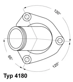 4180.82D WAHLER Термостат, охлаждающая жидкость 4180.82D WAHLER Термостат, охлаждающая жидкость