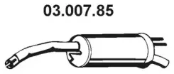 03.007.85 EBERSPÄCHER Глушитель выхлопных газов конечный 03.007.85 EBERSPÄCHER Глушитель выхлопных газов конечный