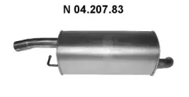 04.207.83 EBERSPÄCHER Глушитель выхлопных газов конечный 04.207.83 EBERSPÄCHER Глушитель выхлопных газов конечный