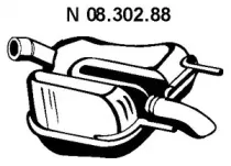08.302.88 EBERSPÄCHER Глушитель выхлопных газов конечный 08.302.88 EBERSPÄCHER Глушитель выхлопных газов конечный