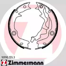 10990.155.3 ZIMMERMANN Комплект тормозных колодок, стояночная тормозная система 10990.155.3 ZIMMERMANN Комплект тормозных колодок, стояночная тормозная система
