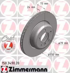 150.3490.20 ZIMMERMANN Тормозной диск 150.3490.20 ZIMMERMANN Тормозной диск