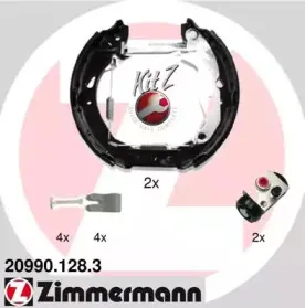 20990.128.3 ZIMMERMANN Комплект тормозных колодок 20990.128.3 ZIMMERMANN Комплект тормозных колодок