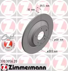 370.3056.20 ZIMMERMANN Тормозной диск 370.3056.20 ZIMMERMANN Тормозной диск