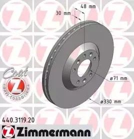 440.3119.20 ZIMMERMANN Тормозной диск 440.3119.20 ZIMMERMANN Тормозной диск