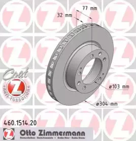 460.1514.20 ZIMMERMANN Тормозной диск 460.1514.20 ZIMMERMANN Тормозной диск
