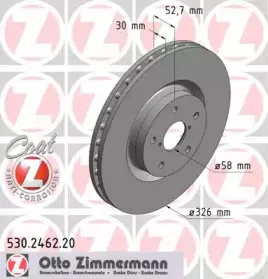 530.2462.20 ZIMMERMANN Тормозной диск 530.2462.20 ZIMMERMANN Тормозной диск