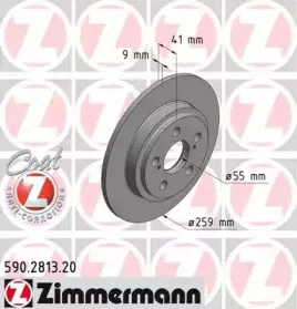 590.2813.20 ZIMMERMANN Тормозной диск 590.2813.20 ZIMMERMANN Тормозной диск