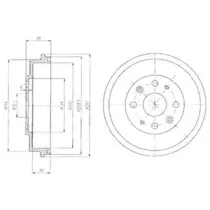 BF456 DELPHI Тормозной барабан BF456 DELPHI Тормозной барабан