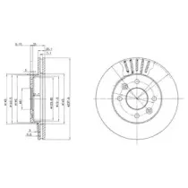 BG2282C DELPHI Тормозной диск BG2282C DELPHI Тормозной диск