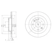 BG2805 DELPHI Тормозной диск BG2805 DELPHI Тормозной диск