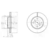 BG4053 DELPHI Тормозной диск BG4053 DELPHI Тормозной диск