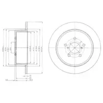 BG4129 DELPHI Тормозной диск BG4129 DELPHI Тормозной диск