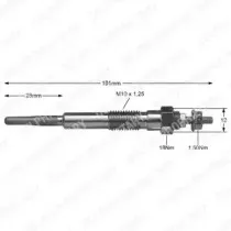 HDS233 DELPHI Свеча накаливания HDS233 DELPHI Свеча накаливания