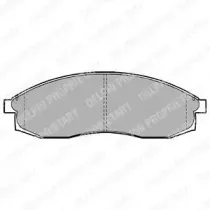 LP1013 DELPHI Комплект тормозных колодок, дисковый тормоз LP1013 DELPHI Комплект тормозных колодок, дисковый тормоз