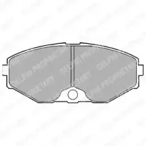 LP1058 DELPHI Комплект тормозных колодок, дисковый тормоз LP1058 DELPHI Комплект тормозных колодок, дисковый тормоз