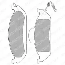 LP1299 DELPHI Комплект тормозных колодок, дисковый тормоз LP1299 DELPHI Комплект тормозных колодок, дисковый тормоз