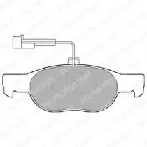 LP1397 DELPHI Комплект тормозных колодок, дисковый тормоз LP1397 DELPHI Комплект тормозных колодок, дисковый тормоз