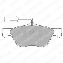 LP1537 DELPHI Комплект тормозных колодок, дисковый тормоз LP1537 DELPHI Комплект тормозных колодок, дисковый тормоз