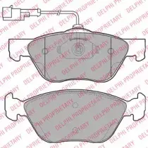 LP1587 DELPHI Комплект тормозных колодок, дисковый тормоз LP1587 DELPHI Комплект тормозных колодок, дисковый тормоз