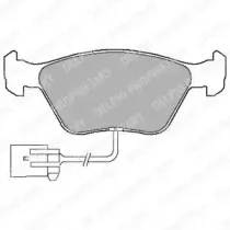 LP1598 DELPHI Комплект тормозных колодок, дисковый тормоз LP1598 DELPHI Комплект тормозных колодок, дисковый тормоз