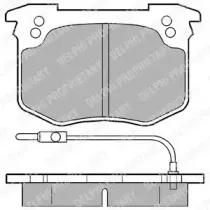 LP175 DELPHI Комплект тормозных колодок, дисковый тормоз LP175 DELPHI Комплект тормозных колодок, дисковый тормоз