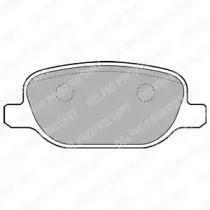 LP1845 DELPHI Комплект тормозных колодок, дисковый тормоз LP1845 DELPHI Комплект тормозных колодок, дисковый тормоз