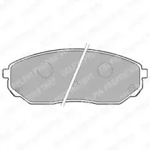LP1849 DELPHI Комплект тормозных колодок, дисковый тормоз LP1849 DELPHI Комплект тормозных колодок, дисковый тормоз
