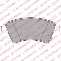 LP1966 DELPHI Комплект тормозных колодок, дисковый тормоз LP1966 DELPHI Комплект тормозных колодок, дисковый тормоз