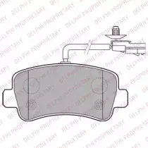 LP2191 DELPHI Комплект тормозных колодок, дисковый тормоз LP2191 DELPHI Комплект тормозных колодок, дисковый тормоз