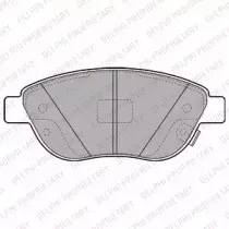 LP2476 DELPHI Комплект тормозных колодок, дисковый тормоз LP2476 DELPHI Комплект тормозных колодок, дисковый тормоз