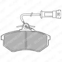 LP431 DELPHI Комплект тормозных колодок, дисковый тормоз LP431 DELPHI Комплект тормозных колодок, дисковый тормоз