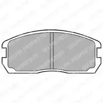 LP467 DELPHI Комплект тормозных колодок, дисковый тормоз LP467 DELPHI Комплект тормозных колодок, дисковый тормоз