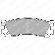 LP632 DELPHI Комплект тормозных колодок, дисковый тормоз LP632 DELPHI Комплект тормозных колодок, дисковый тормоз