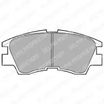 LP633 DELPHI Комплект тормозных колодок, дисковый тормоз LP633 DELPHI Комплект тормозных колодок, дисковый тормоз