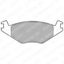 LP760 DELPHI Комплект тормозных колодок, дисковый тормоз LP760 DELPHI Комплект тормозных колодок, дисковый тормоз