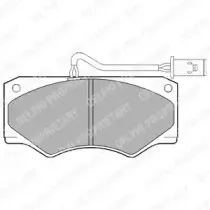 LP833 DELPHI Комплект тормозных колодок, дисковый тормоз LP833 DELPHI Комплект тормозных колодок, дисковый тормоз