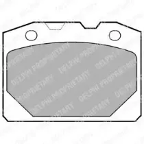 LP92 DELPHI Комплект тормозных колодок, дисковый тормоз LP92 DELPHI Комплект тормозных колодок, дисковый тормоз