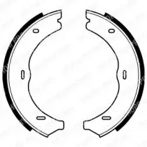 LS1967 DELPHI Комплект тормозных колодок, стояночная тормозная система LS1967 DELPHI Комплект тормозных колодок, стояночная тормозная система