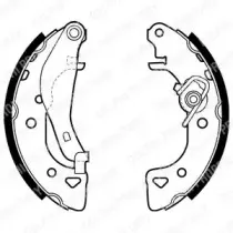 LS1976 DELPHI Комплект тормозных колодок LS1976 DELPHI Комплект тормозных колодок