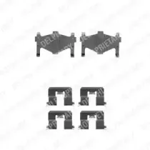 LX0304 DELPHI Комплектующие, колодки дискового тормоза LX0304 DELPHI Комплектующие, колодки дискового тормоза