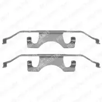 LX0340 DELPHI Комплектующие, колодки дискового тормоза LX0340 DELPHI Комплектующие, колодки дискового тормоза