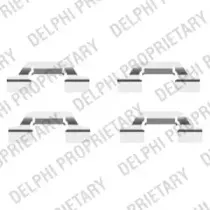 LX0438 DELPHI Комплектующие, колодки дискового тормоза LX0438 DELPHI Комплектующие, колодки дискового тормоза