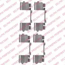 LX0479 DELPHI Комплектующие, колодки дискового тормоза LX0479 DELPHI Комплектующие, колодки дискового тормоза